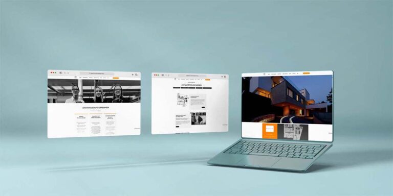 Internetseite contactartdesign Laptop