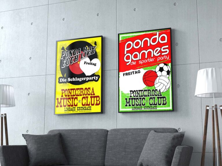 Plakate von Kunden Music Club